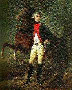 Markis Marie Joseph La Fayette Markis Marie Joseph La Fayette var en nu 31-arig krigsveteran och redan legendarisk hjalte fran Amerikanska frihetskriget oil painting